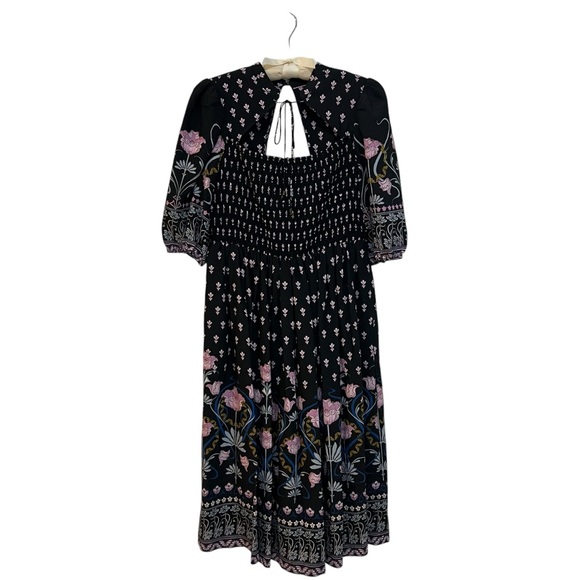 Anthropologie Dasha Smocked Midi Dress - Picture 6 of 7